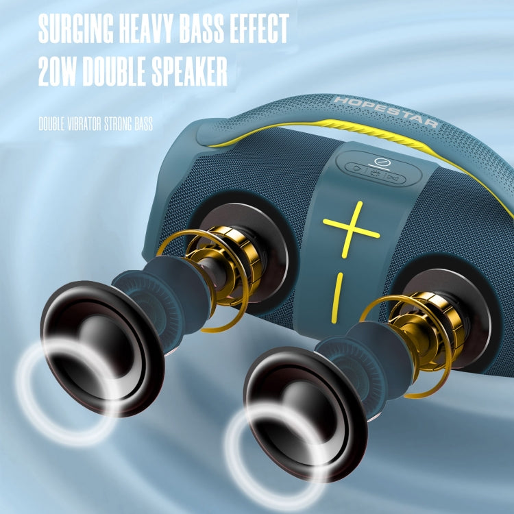 HOPESTAR H60 20W Outdoor Portable Waterproof Wireless Bluetooth Speaker(Grey) - free shipping - PMC TechLife - Order now!