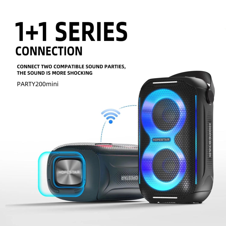 HOPESTAR Party200 mini Portable Tone Pulse RGB Light Bluetooth Speaker(Grey) - free shipping - PMC TechLife - Order now!