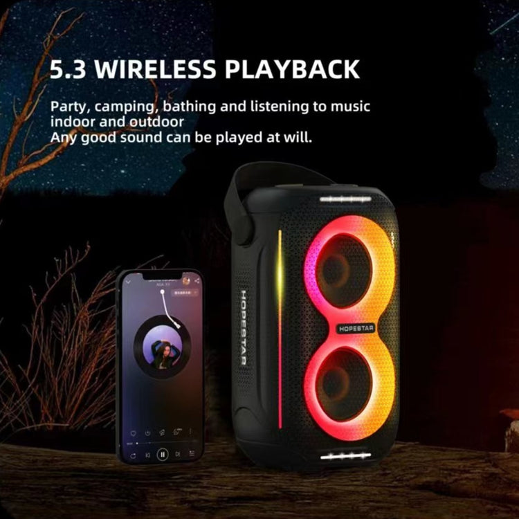 HOPESTAR Party200 mini Portable Tone Pulse RGB Light Bluetooth Speaker(Grey) - free shipping - PMC TechLife - Order now!