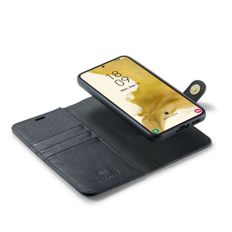 For Samsung Galaxy S23+ 5G DG.MING Crazy Horse Texture Detachable Magnetic Leather Case(Black) - free shipping - PMC TechLife - Order now!