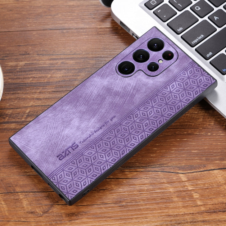 For Samsung Galaxy S23 Ultra 5G AZNS 3D Embossed Skin Feel Phone Case(Purple) - Galaxy S23 Ultra 5G Cases by AZNS | Online Shopping South Africa | PMC TechLife | Buy Now Pay Later Mobicred
