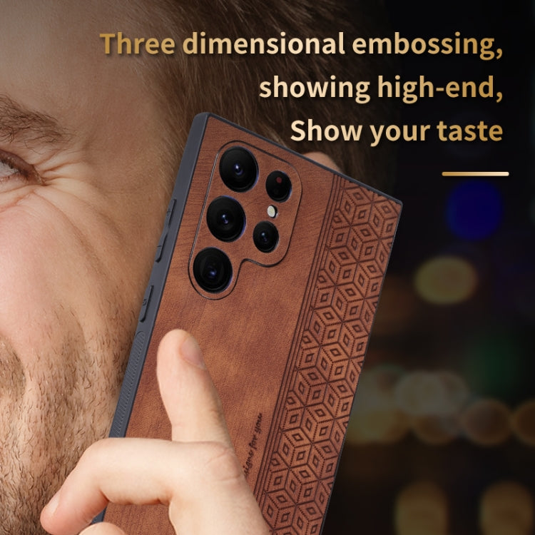 For Samsung Galaxy S23 Ultra 5G AZNS 3D Embossed Skin Feel Phone Case(Purple) - Galaxy S23 Ultra 5G Cases by AZNS | Online Shopping South Africa | PMC TechLife | Buy Now Pay Later Mobicred
