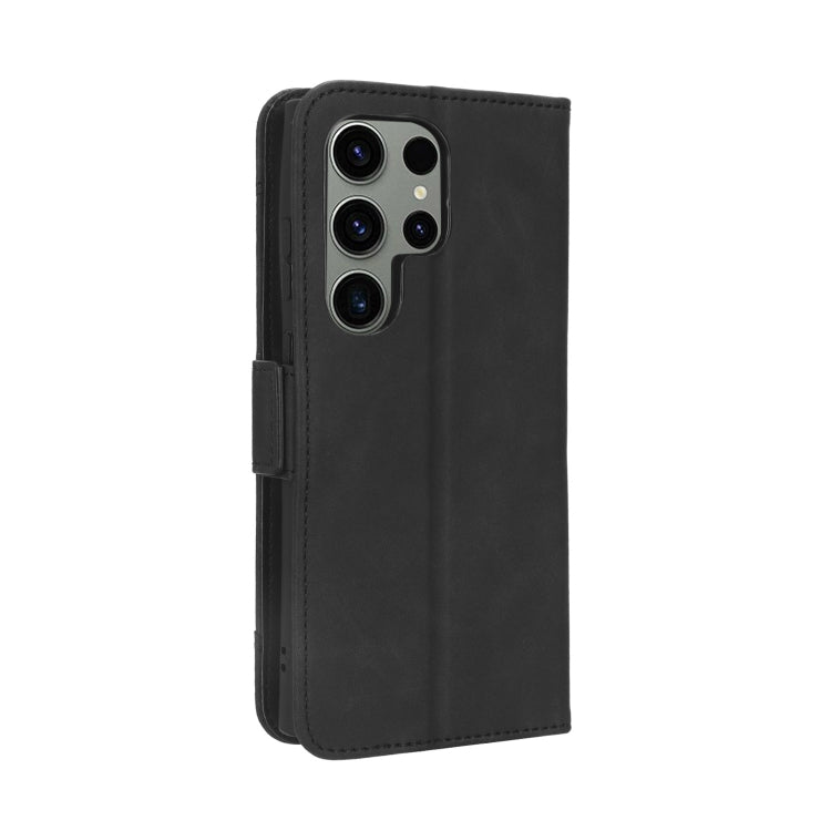 For Samsung Galaxy S23 Ultra 5G Skin Feel Calf Texture Card Slots Leather Phone Case(Black) - Galaxy S23 Ultra 5G Cases by PMC TechLife | Online Shopping South Africa | PMC TechLife | Buy Now Pay Later Mobicred
