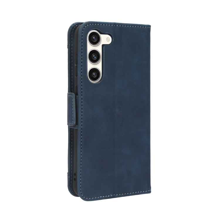 For Samsung Galaxy S23 5G Skin Feel Calf Texture Card Slots Leather Phone Case(Blue) - free shipping - PMC TechLife - Order now!