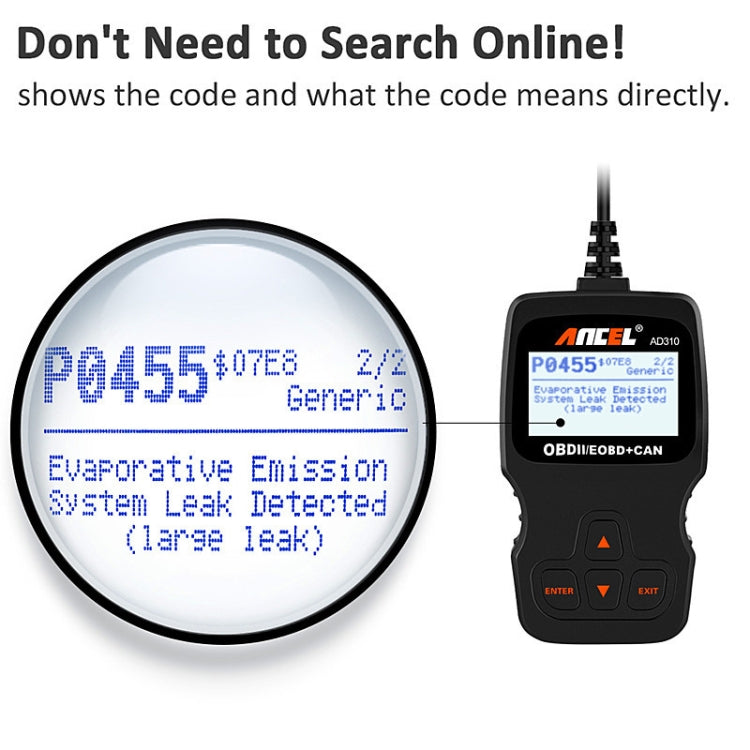 Ancel AD310 CAN OBD2 Car Engine Fault Diagnosis Tool - Code Readers & Scan Tools by PMC Jewellery | Online Shopping South Africa | PMC Jewellery