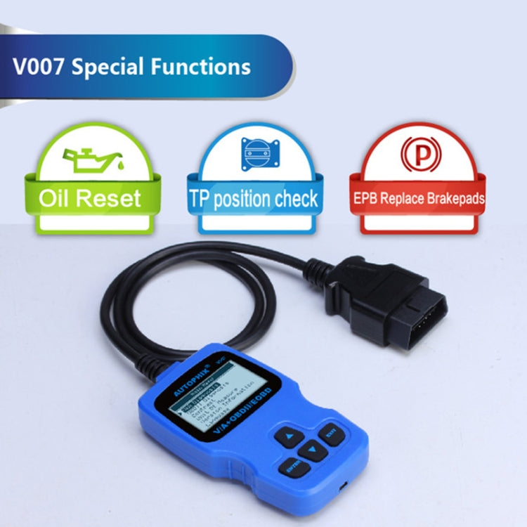 For Audi / Volkswagen / Skoda Autophix V007 Car OBD II Scanner Fault Analyzer - Code Readers & Scan Tools by PMC TechLife | Online Shopping South Africa | PMC TechLife