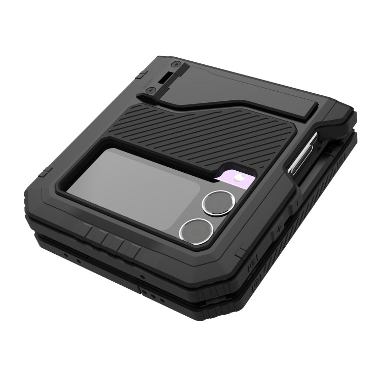 For Samsung Galaxy Z Flip4 RedPepper 360 Full Body Rugged Metal Life Waterproof Phone Case (Black) - free shipping - PMC TechLife - Order now!