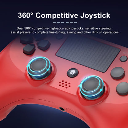 398 Bluetooth 5.0 Wireless Game Controller for PS4 / PC / Android(Red) - Gamepads by PMC Jewellery | Online Shopping South Africa | PMC Jewellery