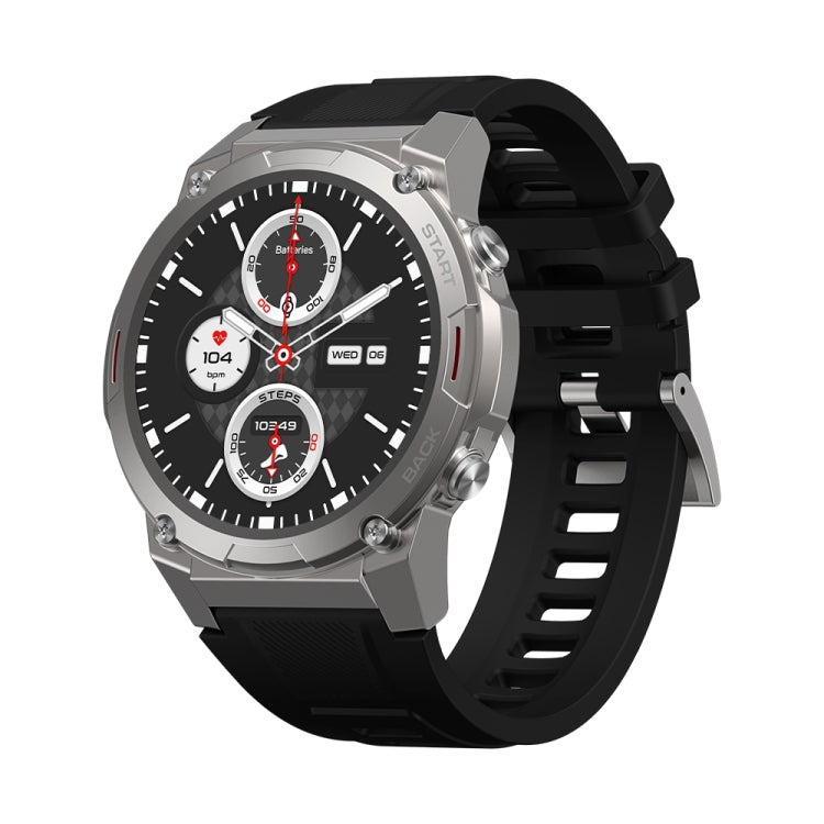 Zeblaze Vibe 7 Pro 1.43 inch Round Screen HD Smart Watch Support Voice Call / Health Monitoring(Black Silver) - free shipping - PMC TechLife - Order now!