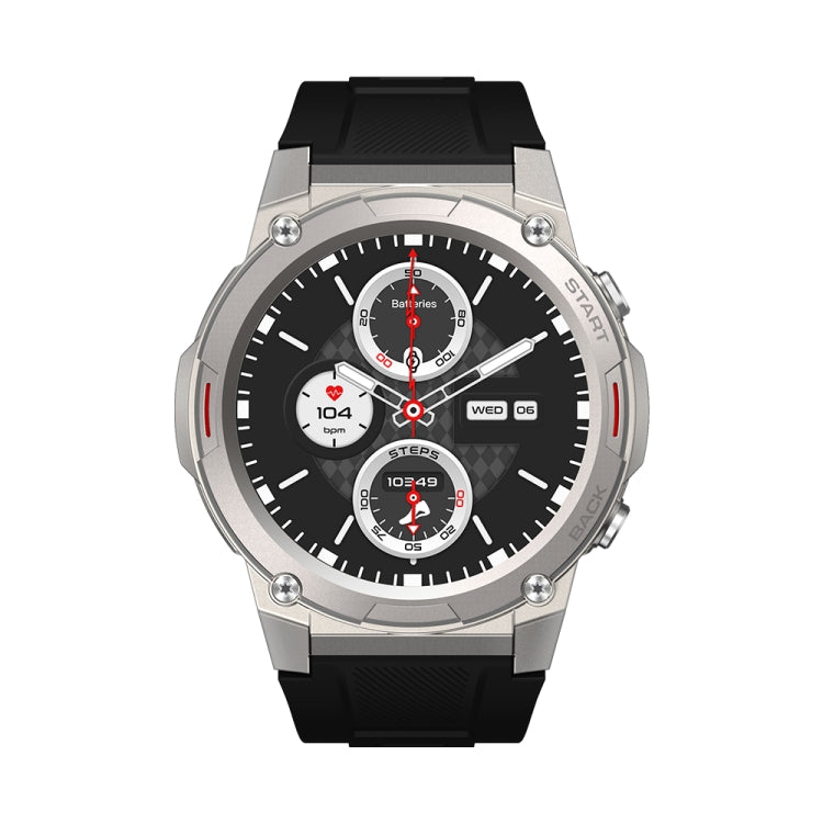 Zeblaze Vibe 7 Pro 1.43 inch Round Screen HD Smart Watch Support Voice Call / Health Monitoring(Black Silver) - free shipping - PMC TechLife - Order now!