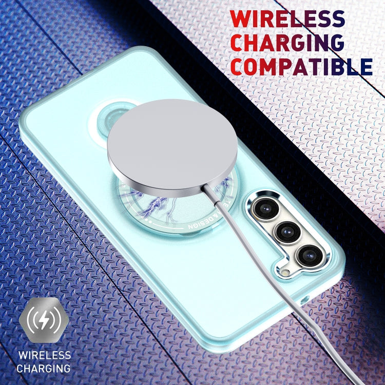 For Samsung Galaxy S23 5G 360 Degree Rotation Holder MagSafe Magnetic Phone Case(Purple) - Galaxy S23 5G Cases by PMC TechLife | Online Shopping South Africa | PMC TechLife