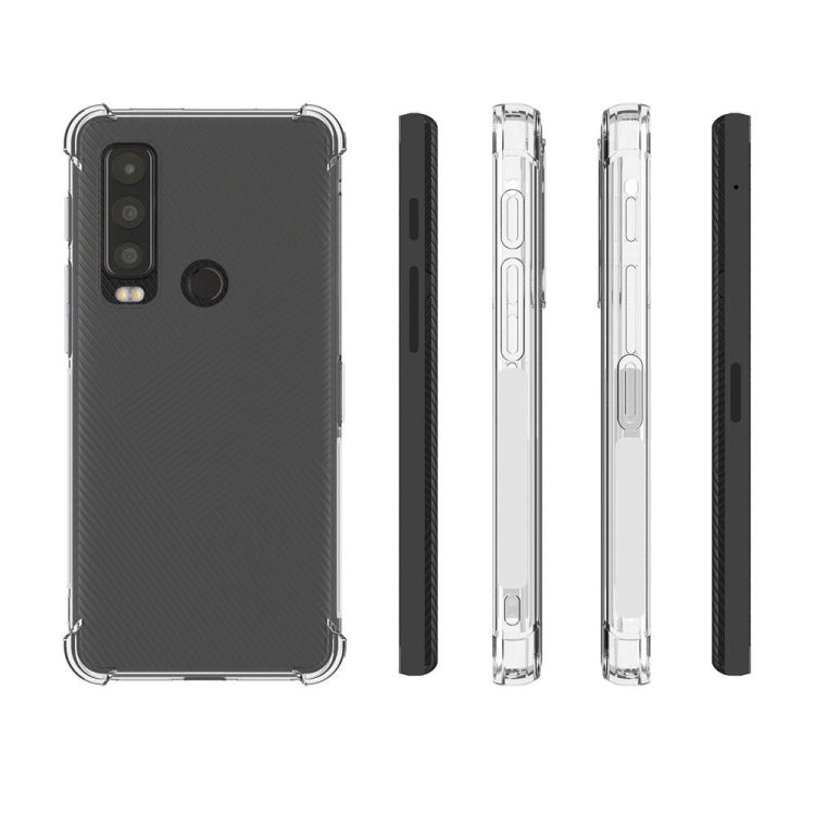 For CAT S75 5G / Motorola Defy 2 Shockproof Non-slip Thickening TPU Phone Case(Transparent) - free shipping - PMC TechLife - Order now!