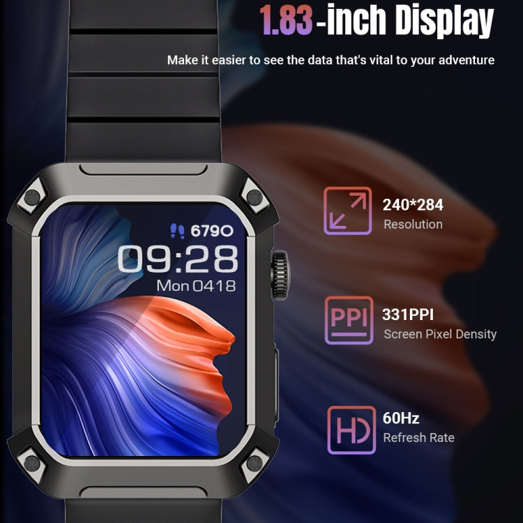 Rogbid Tank S2 1.83 inch IPS Screen Smart Watch, Support Bluetooth Calling / Blood Pressure / Sleep Monitoring(Blue) - Smart Watches by Rogbid | Online Shopping South Africa | PMC Jewellery | Buy Now Pay Later Mobicred