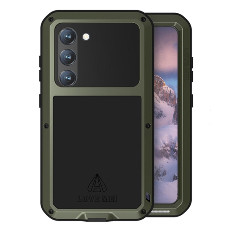 For Samsung Galaxy S23 5G LOVE MEI Metal Shockproof Life Waterproof Dustproof Phone Case(Army Green) - free shipping - PMC TechLife - Order now!