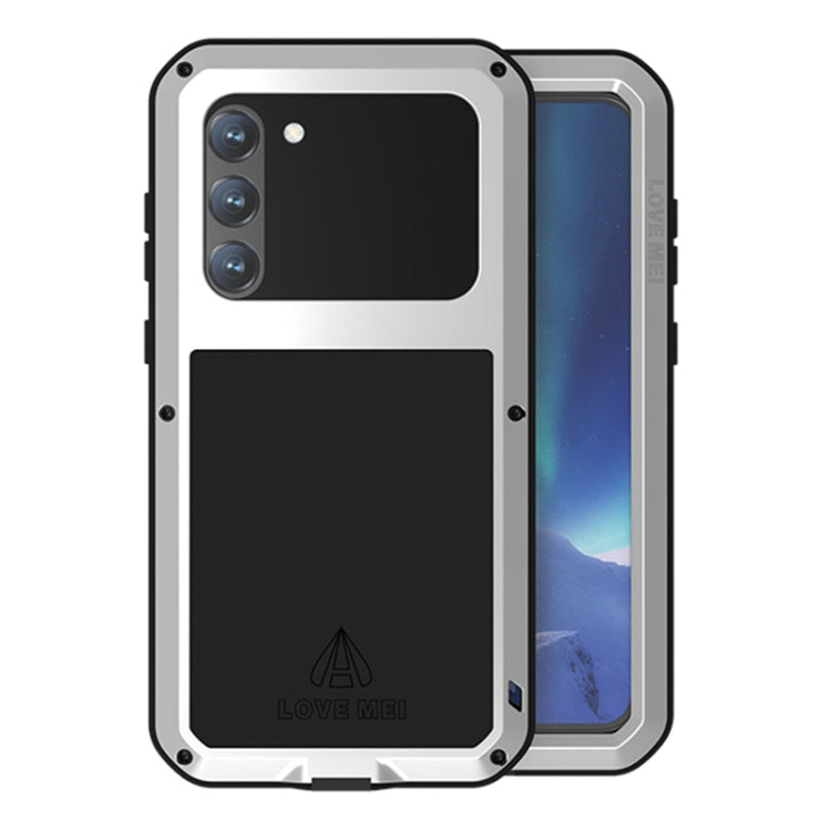 For Samsung Galaxy S23+ 5G LOVE MEI Metal Shockproof Life Waterproof Dustproof Phone Case(Silver) - Galaxy S23+ 5G Cases by LOVE MEI | Online Shopping South Africa | PMC TechLife | Buy Now Pay Later Mobicred