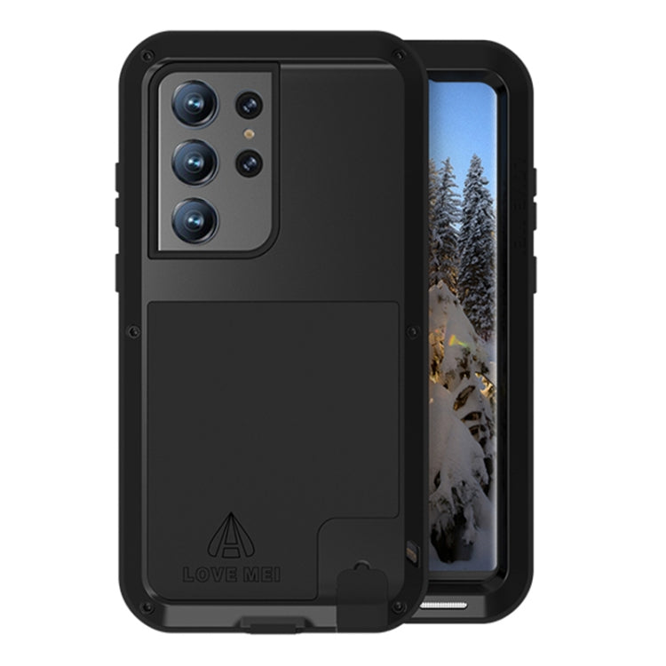 For Samsung Galaxy S23 Ultra 5G LOVE MEI Metal Shockproof Life Waterproof Dustproof Phone Case(Black) - Galaxy S23 Ultra 5G Cases by LOVE MEI | Online Shopping South Africa | PMC TechLife | Buy Now Pay Later Mobicred