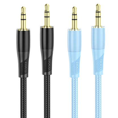 hoco UPA25 AUX Transparent Exploration Version 3.5mm Male to Male Audio Cable, Length: 1m(Black) - Video & Audio Cable by hoco | Online Shopping South Africa | PMC Jewellery