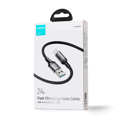 JOYROOM S-UL012A10 Extraordinary Series 2.4A USB-A to 8 Pin Fast Charging Data Cable, Cable Length:1.2m(Black) - Normal Style Cable by JOYROOM | Online Shopping South Africa | PMC Jewellery