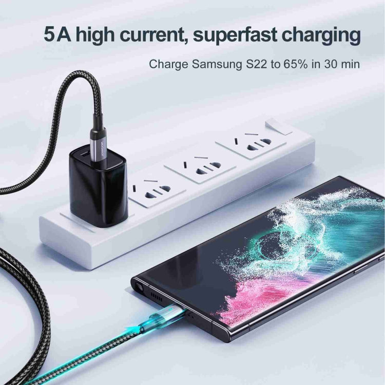 JOYROOM S-CC100A10 Extraordinary Series 100W USB-C / Type-C to USB-C / Type-C Fast Charging Data Cable, Cable Length:1.2m(Black) - USB-C & Type-C Cable by JOYROOM | Online Shopping South Africa | PMC Jewellery