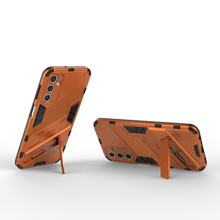 For Samsung Galaxy A24 5G / A24 4G Punk Armor 2 in 1 PC + TPU Shockproof Phone Case with Invisible Holder(Orange) - free shipping - PMC TechLife - Order now!