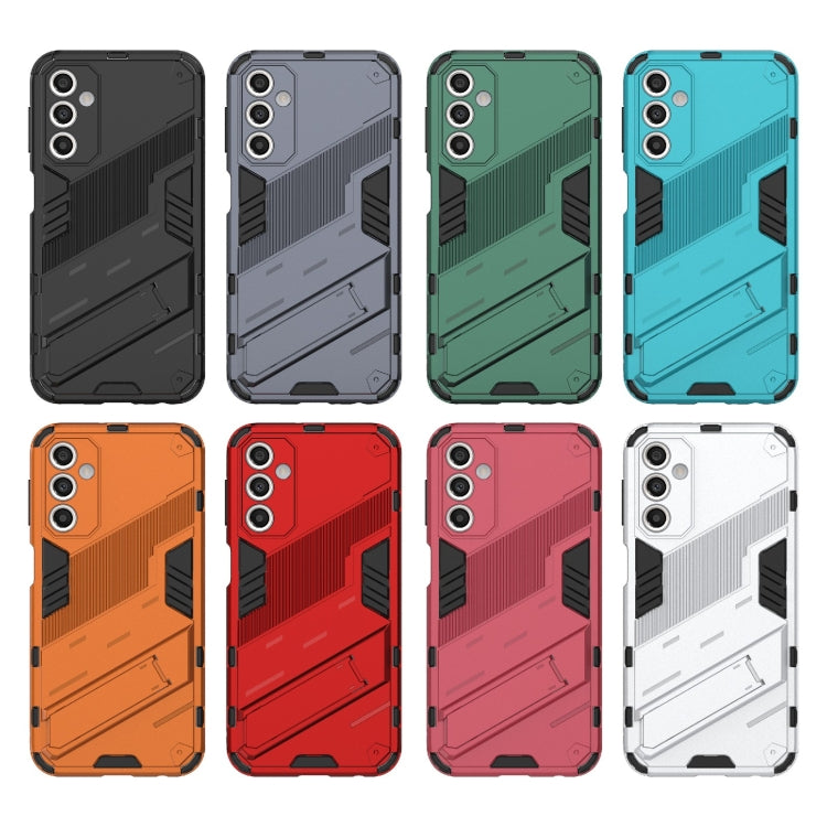 For Samsung Galaxy A24 5G / A24 4G Punk Armor 2 in 1 PC + TPU Shockproof Phone Case with Invisible Holder(Orange) - free shipping - PMC TechLife - Order now!