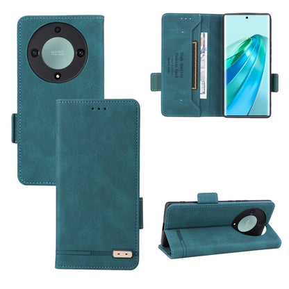 For Honor X9a 5G / Magic5 Lite Magnetic Clasp Flip Leather Phone Case(Green) - Honor Cases by PMC Jewellery | Online Shopping South Africa | PMC Jewellery