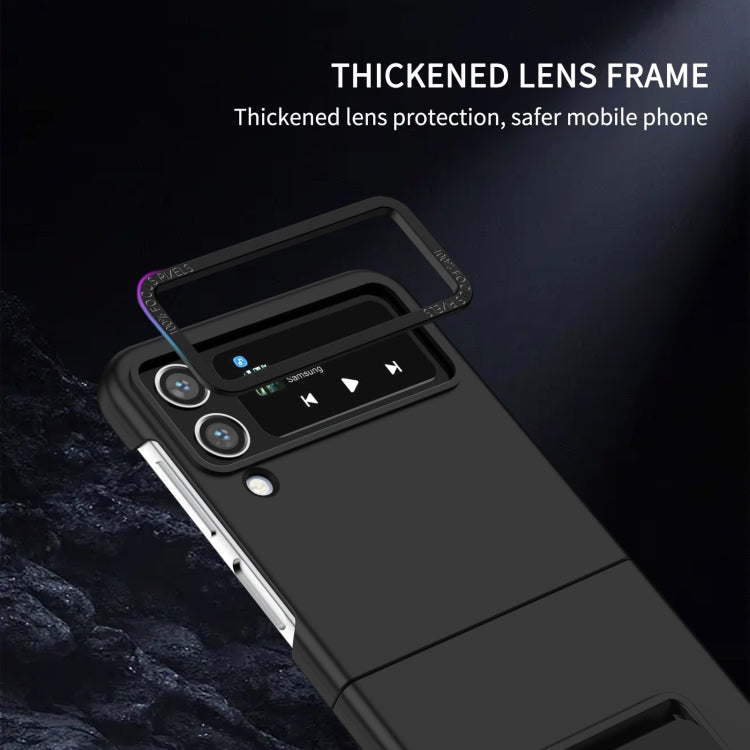 For Samsung Galaxy Z Flip4 5G Three-dimensional Folding Holder PC Phone Case(Black) - free shipping - PMC TechLife - Order now!