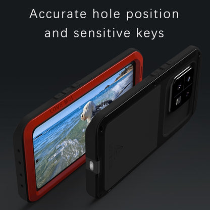 For Xiaomi 13 Pro LOVE MEI Metal Shockproof Life Waterproof Dustproof Phone Case(Red) - 13 Pro Cases by LOVE MEI | Online Shopping South Africa | PMC Jewellery