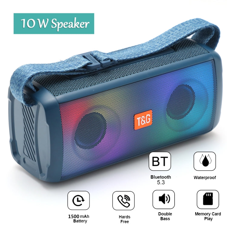 T&G TG345 Portable Outdoor Color LED Wireless Bluetooth Speaker(Gray) - Desktop Speaker by T&G | Online Shopping South Africa | PMC TechLife | Buy Now Pay Later Mobicred