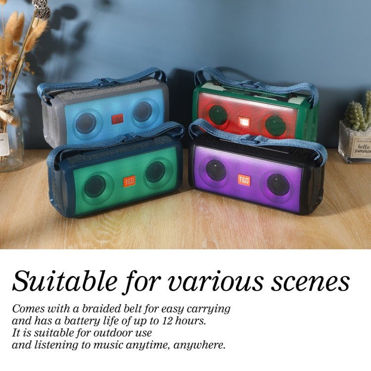 T&G TG345 Portable Outdoor Color LED Wireless Bluetooth Speaker(Black) - free shipping - PMC TechLife - Order now!