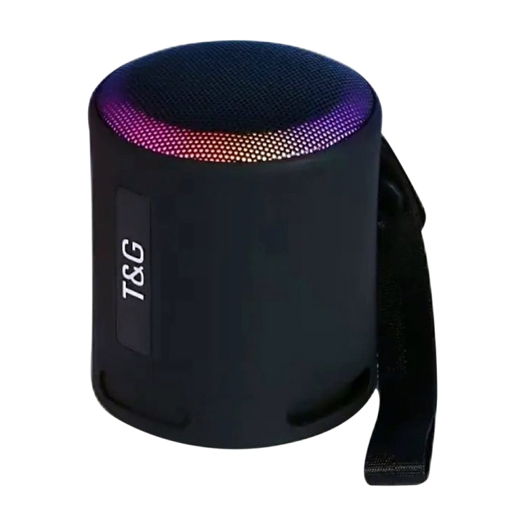 T&G TG373 Outdoor Portable LED Light RGB Multicolor Wireless Bluetooth Speaker Subwoofer(Black) - Desktop Speaker by T&G | Online Shopping South Africa | PMC Jewellery