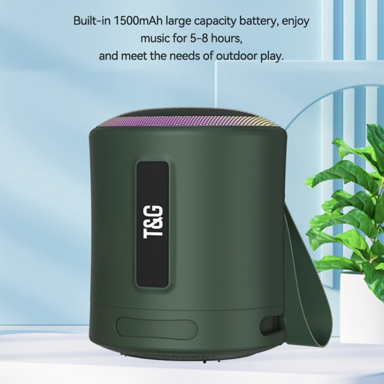 T&G TG373 Outdoor Portable LED Light RGB Multicolor Wireless Bluetooth Speaker Subwoofer(Black) - free shipping - PMC TechLife - Order now!