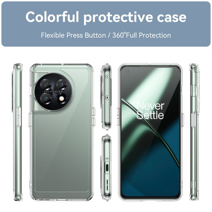 For OnePlus 11 5G Colorful Series Acrylic + TPU Phone Case(Transparent) - OnePlus Cases by PMC Jewellery | Online Shopping South Africa | PMC Jewellery