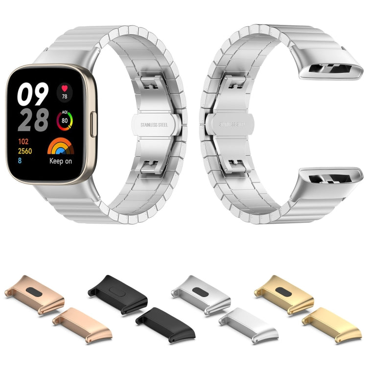 For Xiaomi Redmi Watch 3 / Mi Watch Lite 3 1 Pair Metal Watch Band Connector(Silver) -  by PMC Jewellery | Online Shopping South Africa | PMC Jewellery