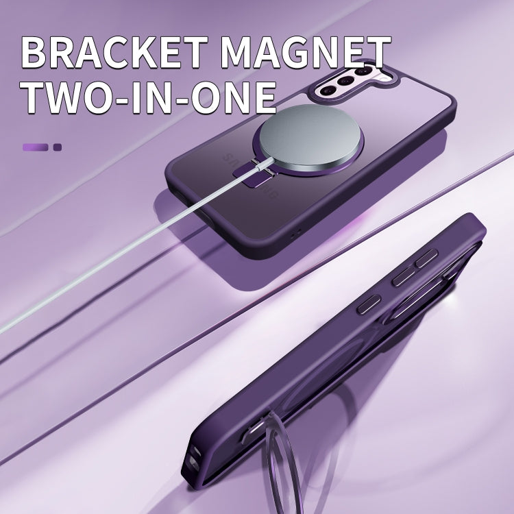 For Samsung Galaxy S23 5G Skin Feel MagSafe Magnetic Holder Phone Case(Pink) - free shipping - PMC TechLife - Order now!