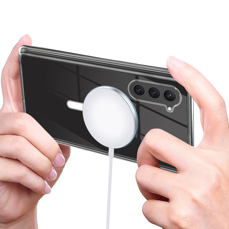 For Samsung Galaxy S23+ 5G MagSafe Magnetic Acrylic TPU Phone Case(Transparent) - Galaxy S23+ 5G Cases by PMC TechLife | Online Shopping South Africa | PMC TechLife