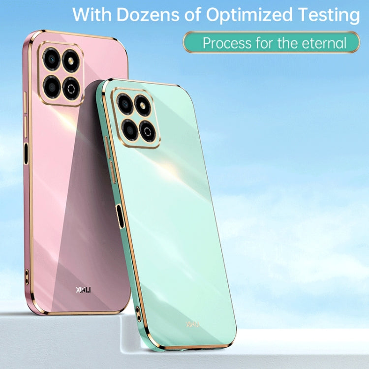 For Honor X8a 2023 XINLI Straight Edge 6D Electroplate TPU Phone Case(Pink) - free shipping - PMC TechLife - Order now!