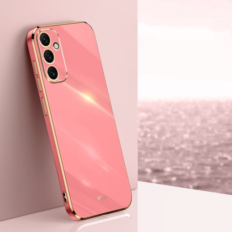 For Samsung Galaxy A34 5G XINLI Straight Edge 6D Electroplate TPU Phone Case(Hawthorn Red) - free shipping - PMC TechLife - Order now!