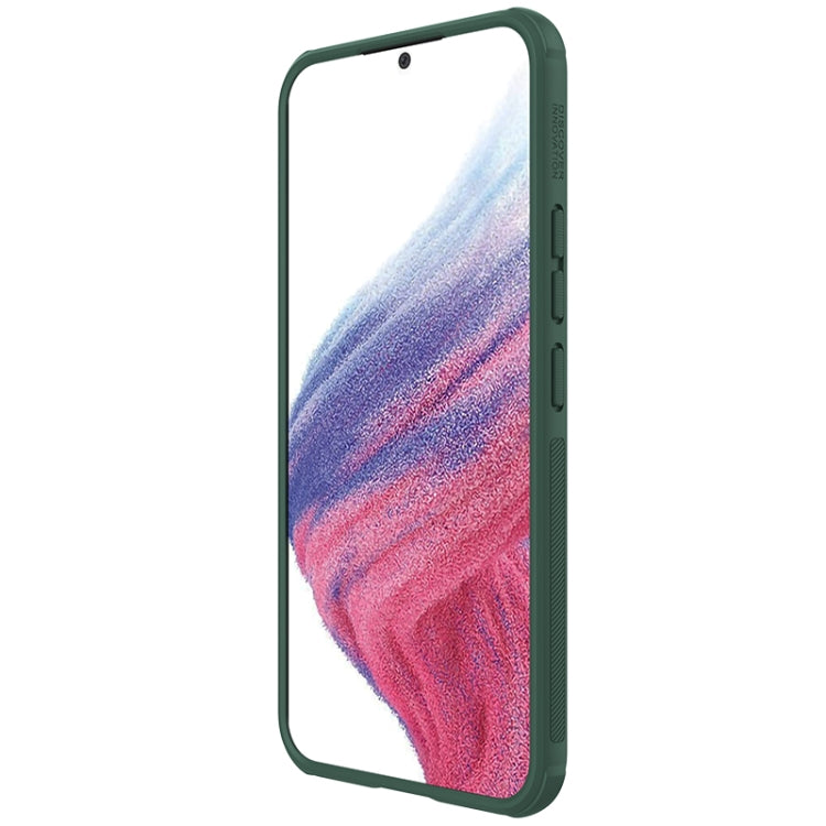 For Samsung Galaxy A54 5G NILLKIN Super Frosted Shield Pro PC + TPU Phone Case(Green) - Galaxy Phone Cases by NILLKIN | Online Shopping South Africa | PMC TechLife | Buy Now Pay Later Mobicred