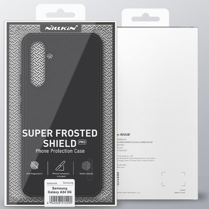 For Samsung Galaxy A54 5G NILLKIN Super Frosted Shield Pro PC + TPU Phone Case(Black) - Galaxy Phone Cases by NILLKIN | Online Shopping South Africa | PMC Jewellery