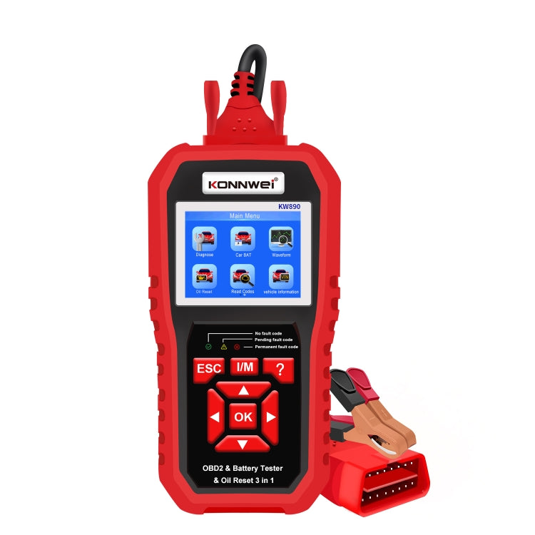 KONNWEI KW890 2 in 1 Car OBD2 Fault Detector + Maintenance Light Reseter - free shipping - PMC TechLife - Order now!