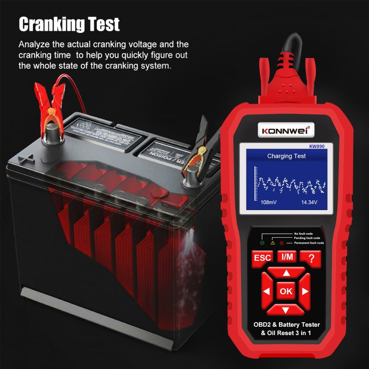 KONNWEI KW890 2 in 1 Car OBD2 Fault Detector + Maintenance Light Reseter - free shipping - PMC TechLife - Order now!