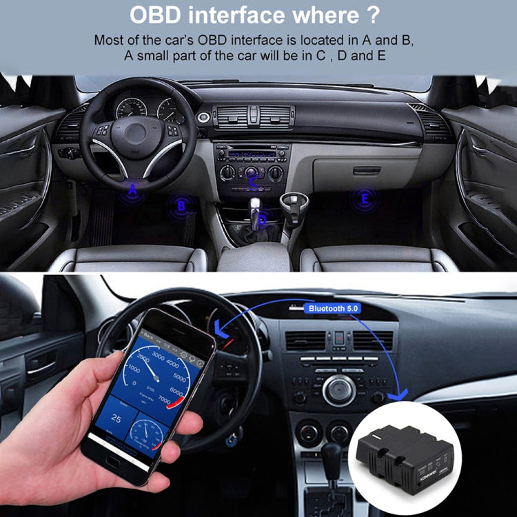 KONNWEI KW902 Bluetooth 5.0 OBD2 Car Fault Diagnostic Scan Tools Support IOS / Android(Red) - Code Readers & Scan Tools by KONNWEI | Online Shopping South Africa | PMC TechLife | Buy Now Pay Later Mobicred