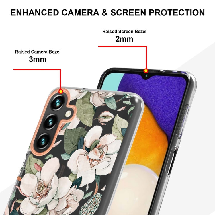 For Samsung Galaxy A54 5G Flowers and Plants Series IMD TPU Phone Case(Green Gardenia) - free shipping - PMC TechLife - Order now!
