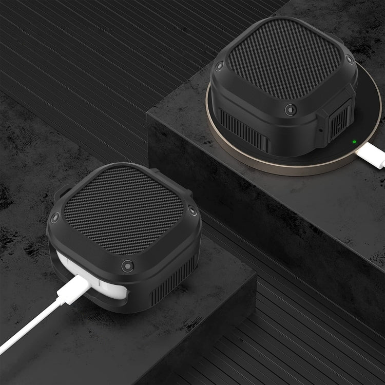 Wireless Earphones Silicone Case with Switch & Carabiner for Samsung Galaxy Buds Live / Buds2 / Buds Pro / Buds2 Pro(Army Green) - Samsung Earphone Case by PMC TechLife | Online Shopping South Africa | PMC TechLife