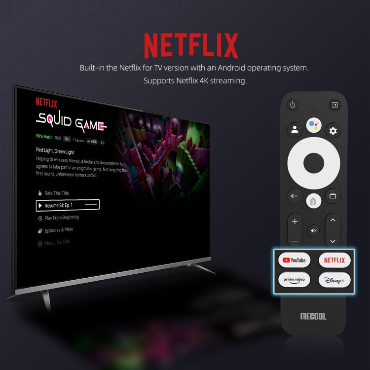 MECOOL KM7 Plus Android 10.0 Smart TV Set Top Box, Amlogic S905Y4 Quad Core, 2GB+16GB, Plug Type:US Plug - Amlogic S905 by MECOOL | Online Shopping South Africa | PMC Jewellery