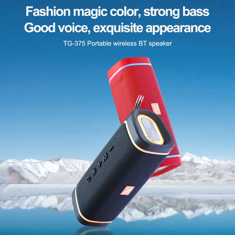 T&G TG375 Outdoor Portable LED Light RGB Wireless Bluetooth Speaker Subwoofer(Red) - free shipping - PMC TechLife - Order now!