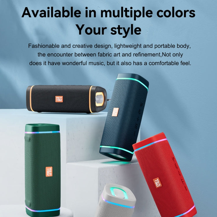 T&G TG375 Outdoor Portable LED Light RGB Wireless Bluetooth Speaker Subwoofer(Dark Green) - Desktop Speaker by T&G | Online Shopping South Africa | PMC TechLife | Buy Now Pay Later Mobicred