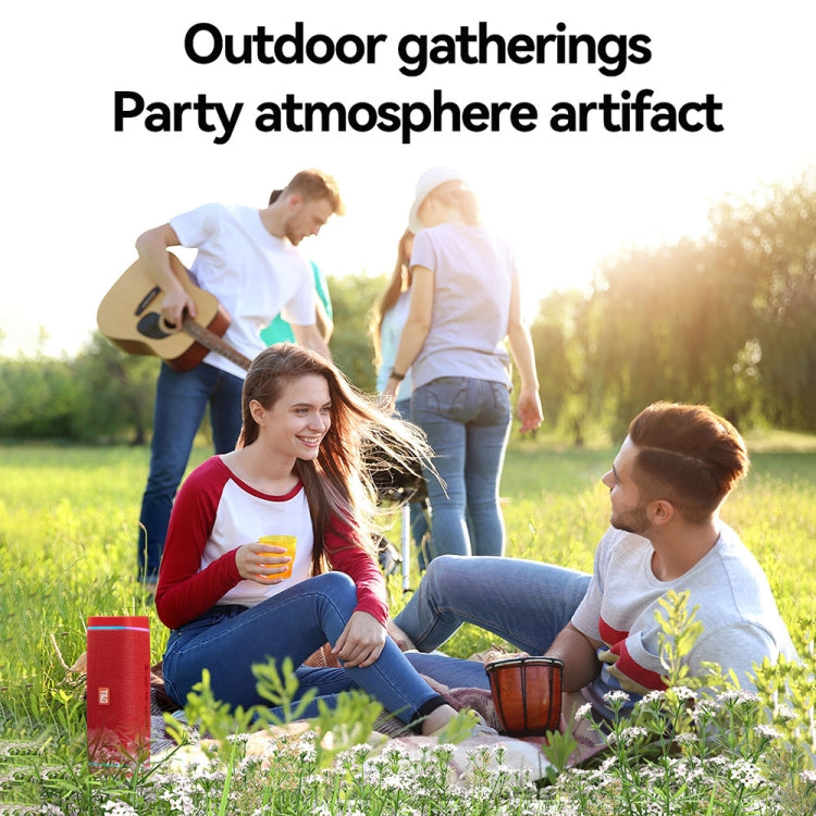 T&G TG375 Outdoor Portable LED Light RGB Wireless Bluetooth Speaker Subwoofer(Dark Green) - Desktop Speaker by T&G | Online Shopping South Africa | PMC TechLife | Buy Now Pay Later Mobicred