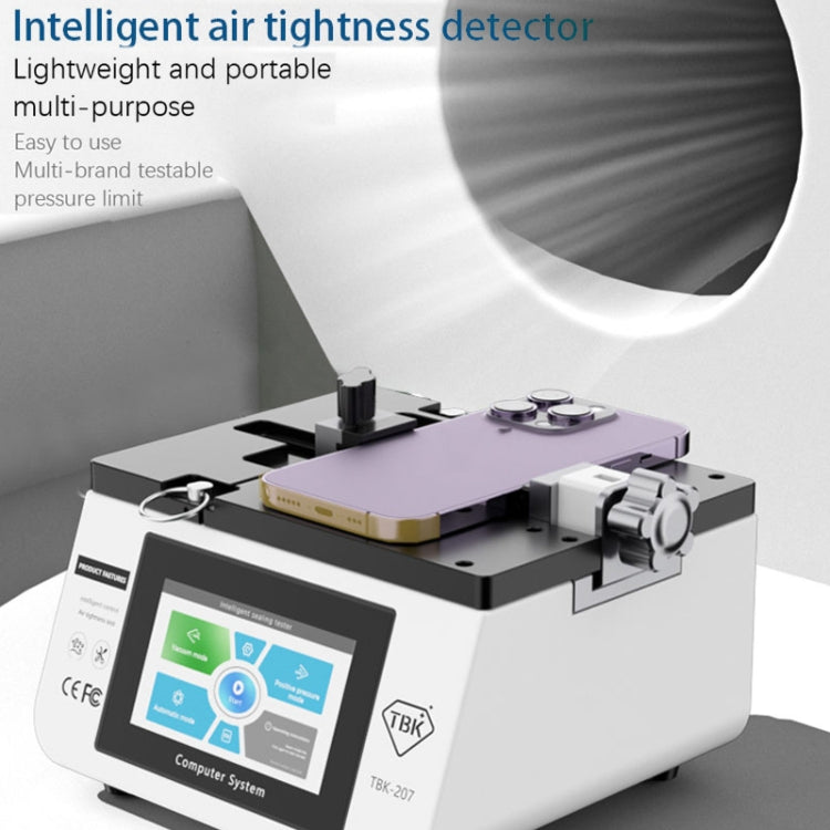 TBK-207 Portable Intelligent Air Tightness Detector Built-in Vacuum Pump(UK Plug) - free shipping - PMC TechLife - Order now!